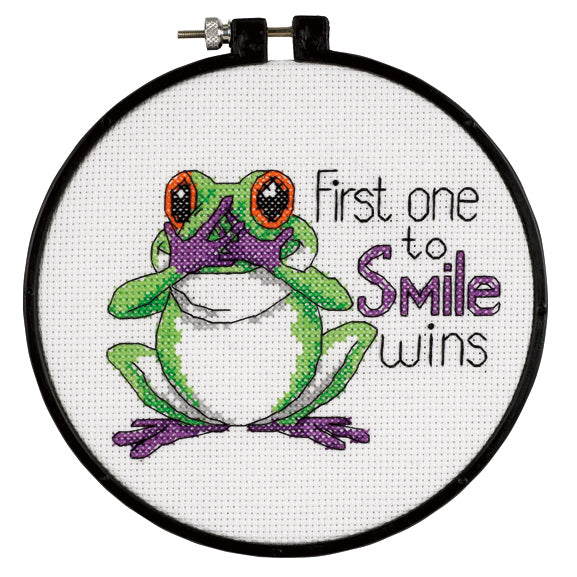 Learn-a-Craft: Counted Cross Stitch Kit: First One to Smile