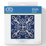 Diamond Painting Kit: White on Blue
