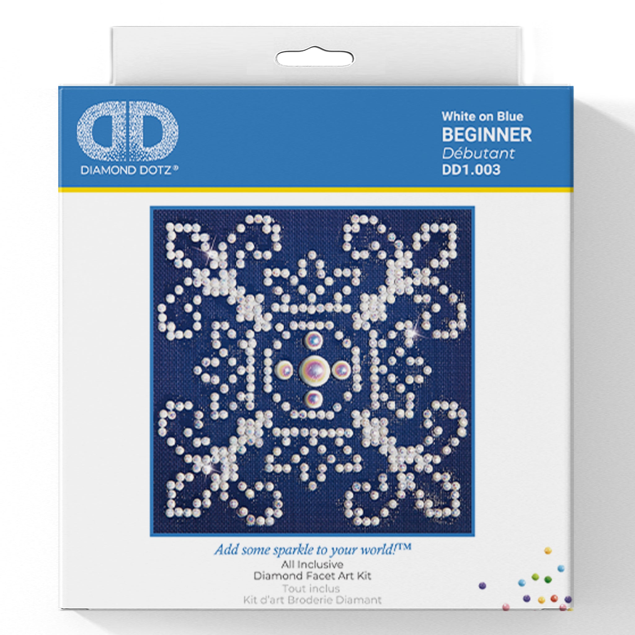 Diamond Painting Kit: White on Blue
