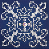 Diamond Painting Kit: White on Blue