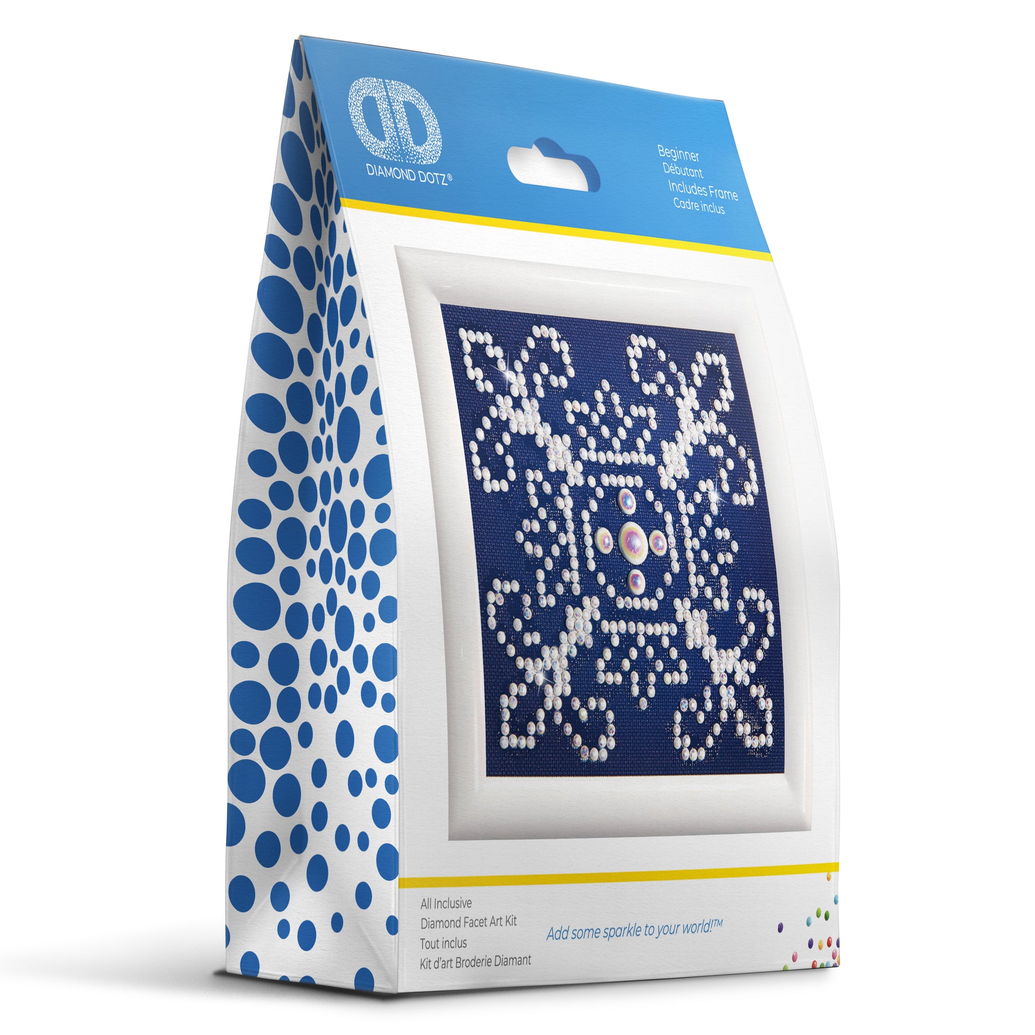 Diamond Painting Kit: White on Blue