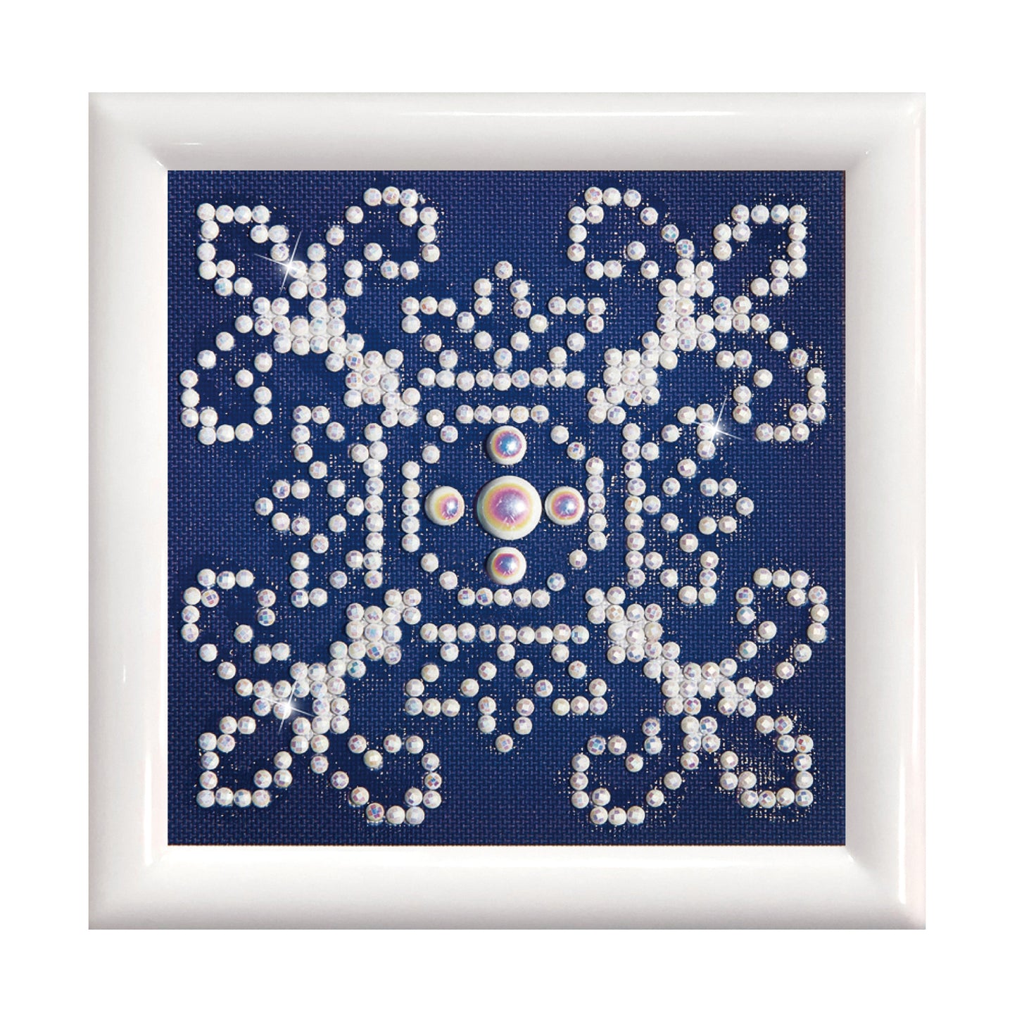 Diamond Painting Kit: White on Blue