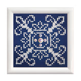 Diamond Painting Kit: White on Blue