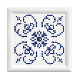 Diamond Painting Kit: Blue on White