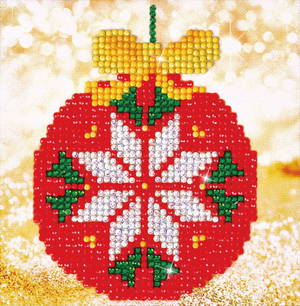 Diamond Painting Kit: Red Bauble