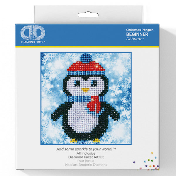 Diamond Painting Kit: Christmas Penguin