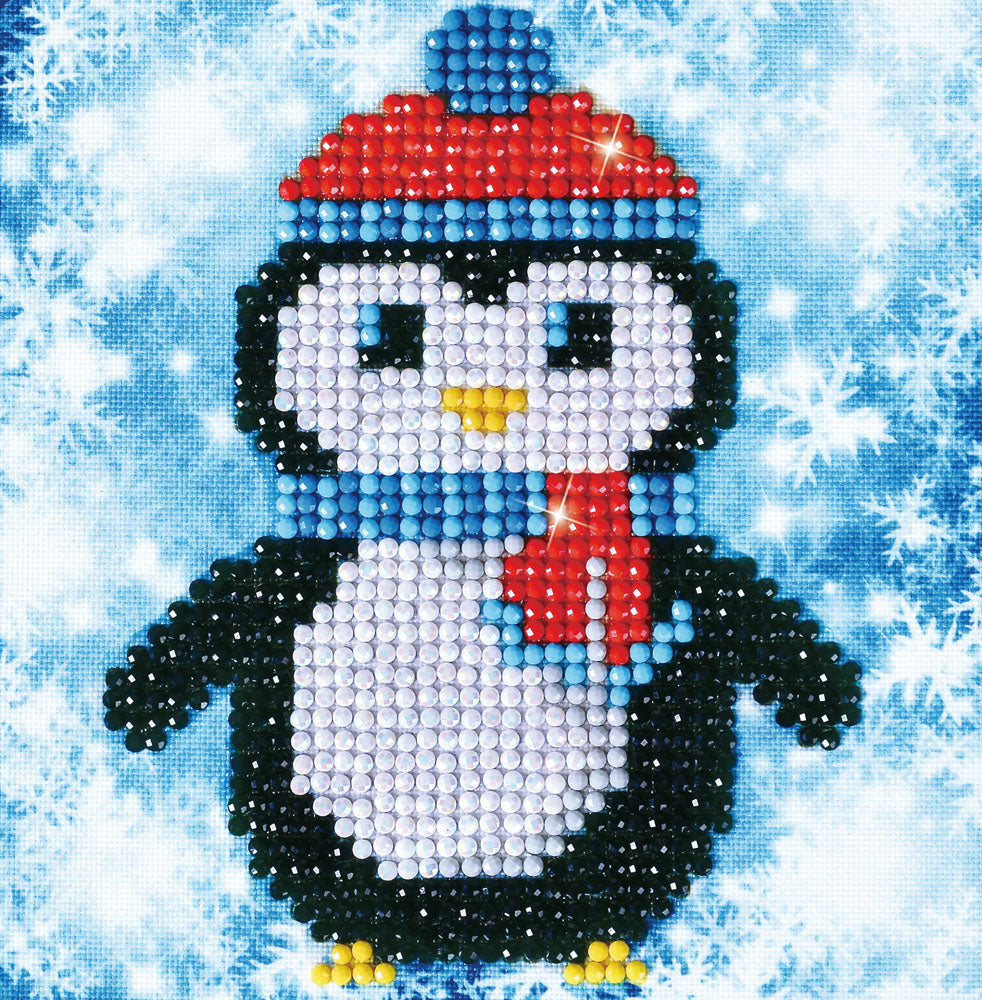 Diamond Painting Kit: Christmas Penguin
