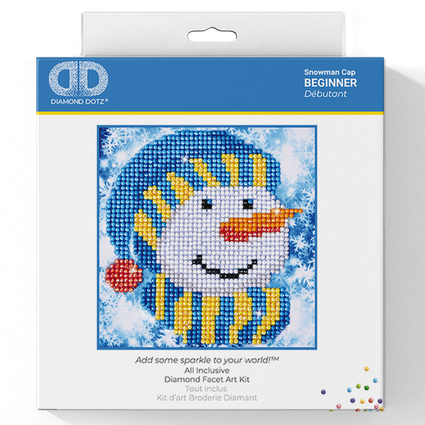 Diamond Painting Kit: Snowman Cap