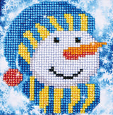 Diamond Painting Kit: Snowman Cap