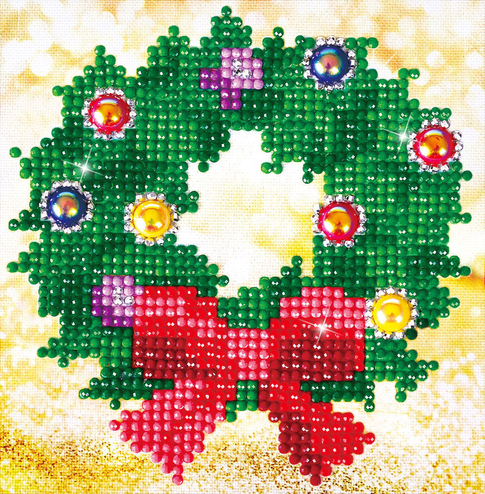 Diamond Painting Kit: Christmas Wreath