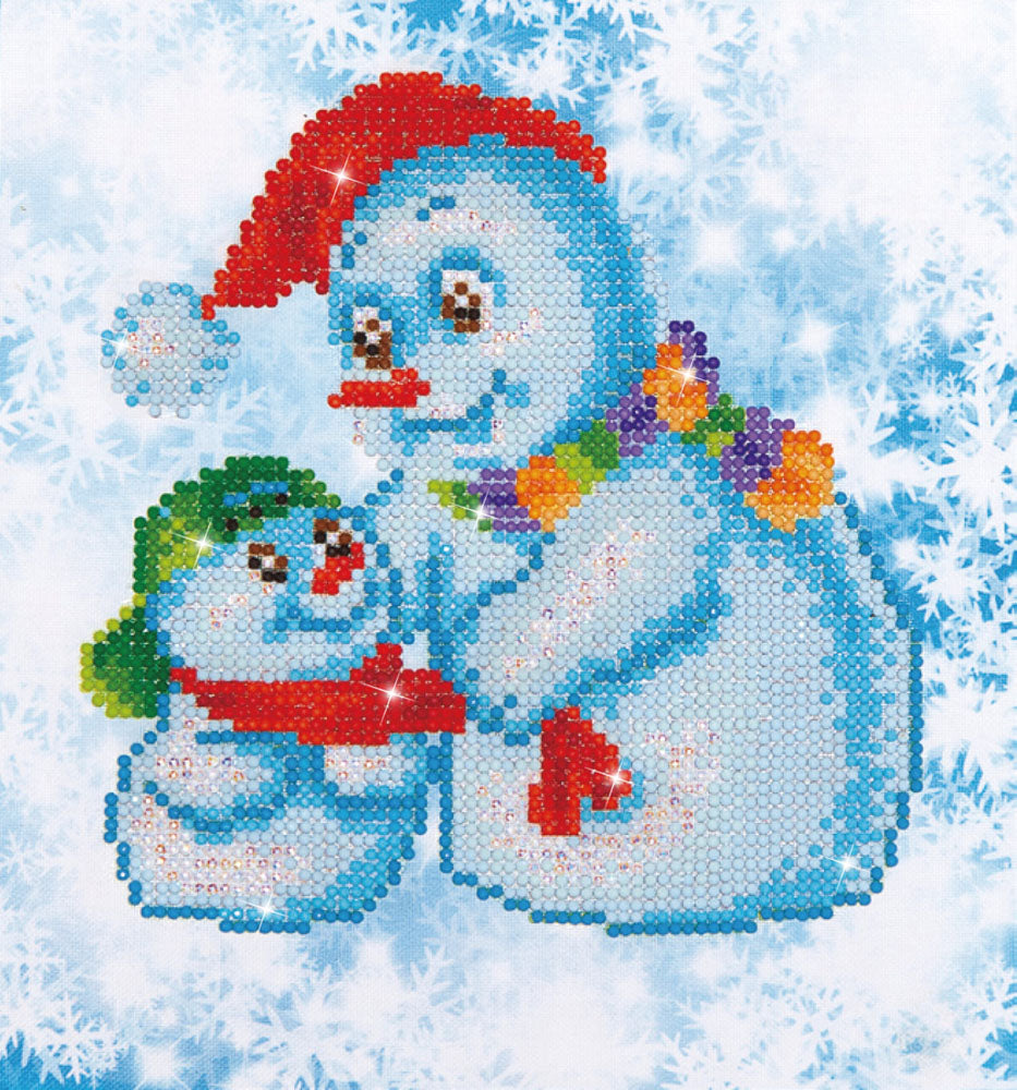 Diamond Painting Kit: Snow Family