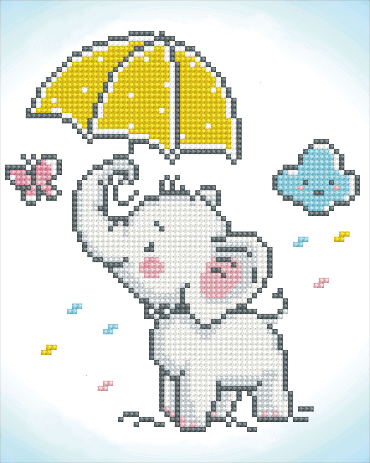 Diamond Painting Kit: Baby Brollie