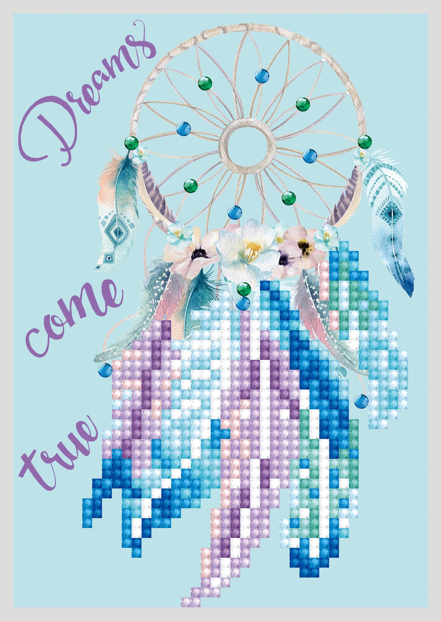 Diamond Painting Kit: Greeting Card Kit: Dreams Come True