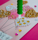 Diamond Painting Kit: Greeting Card Kit: Love Balloons