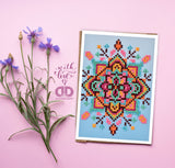 Diamond Painting Kit: Greeting Card Kit: Blue Star