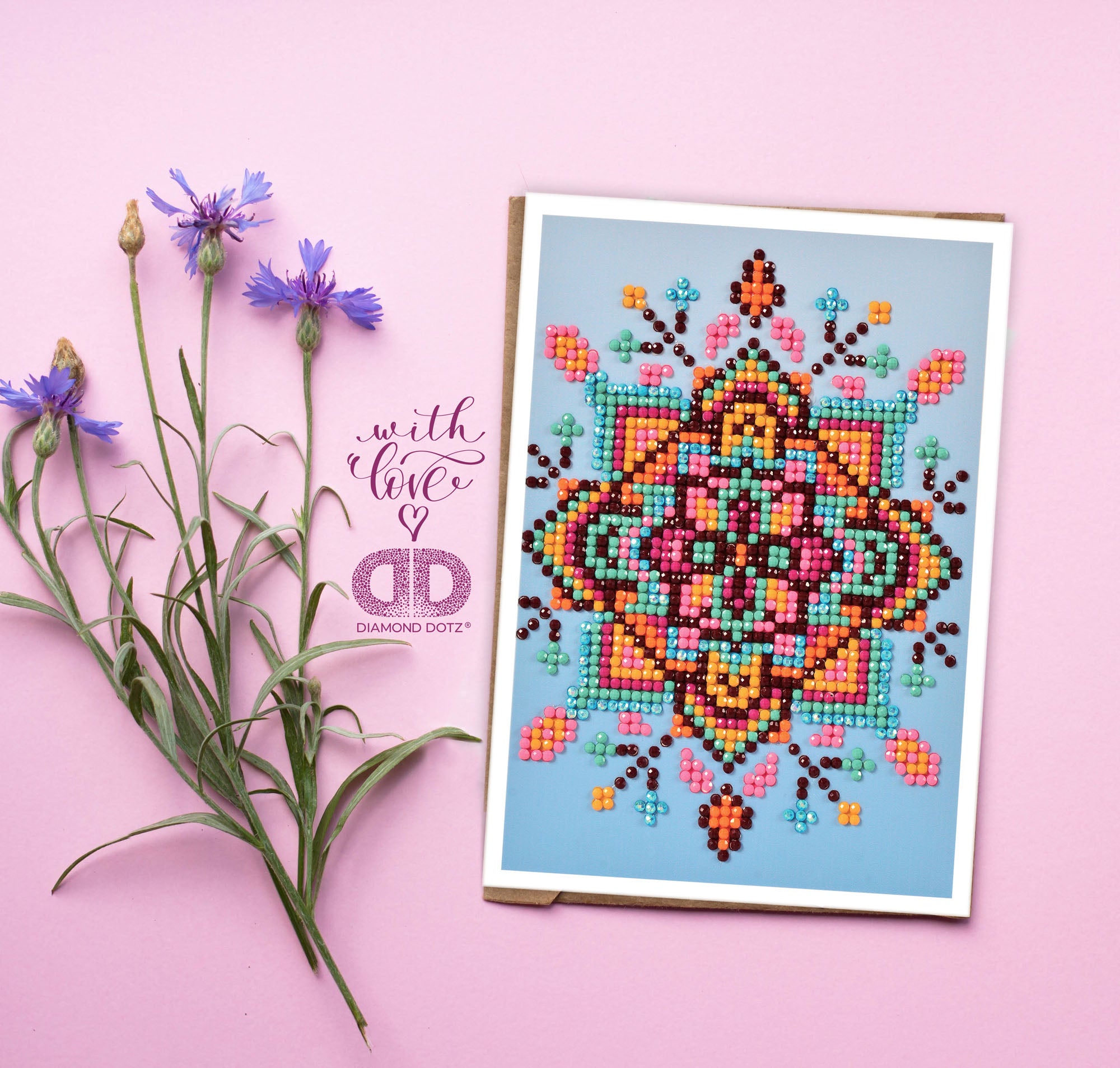 Diamond Painting Kit: Greeting Card Kit: Blue Star