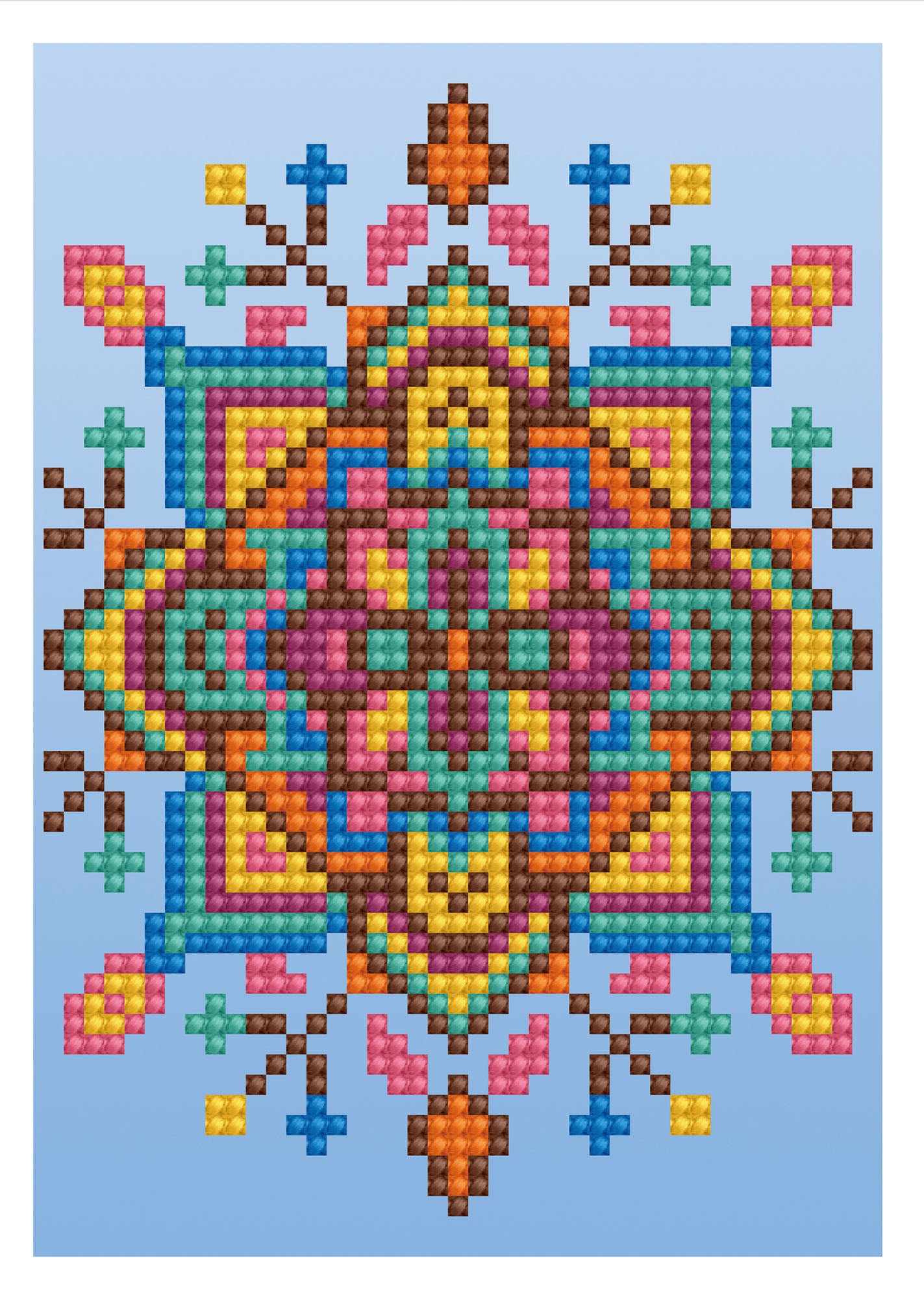 Diamond Painting Kit: Greeting Card Kit: Blue Star