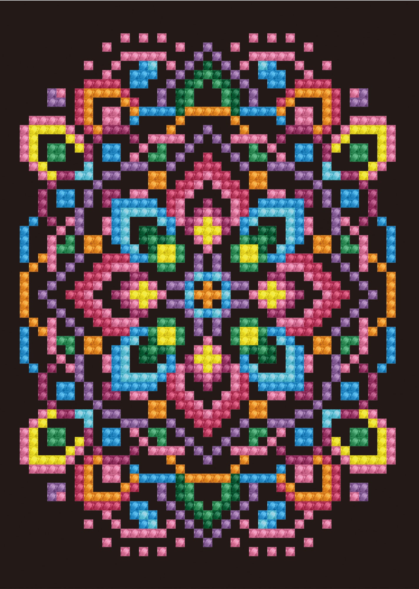 Diamond Painting Kit: Greeting Card Kit: Black Star