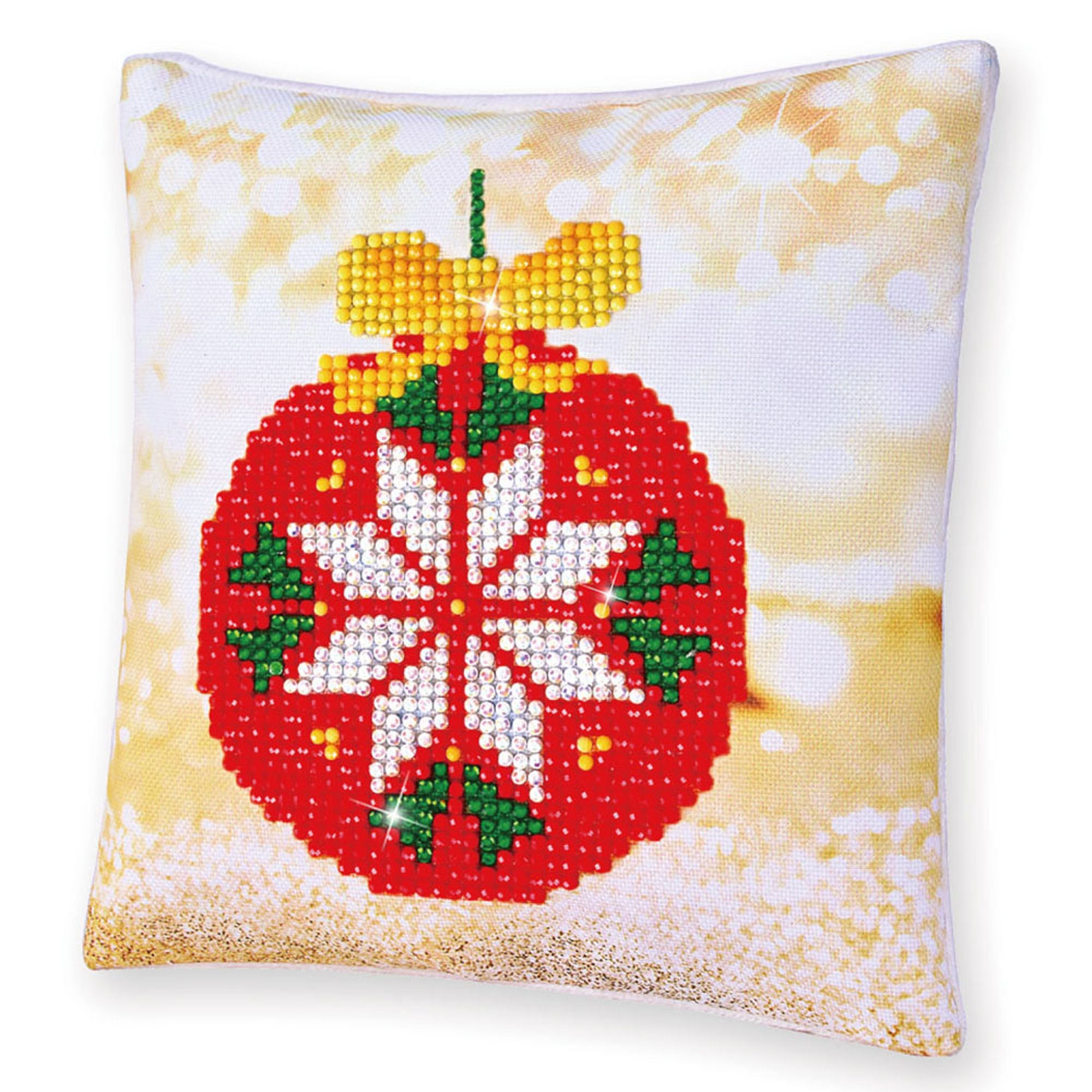 Diamond Painting Kit: Cushion: Red Bauble