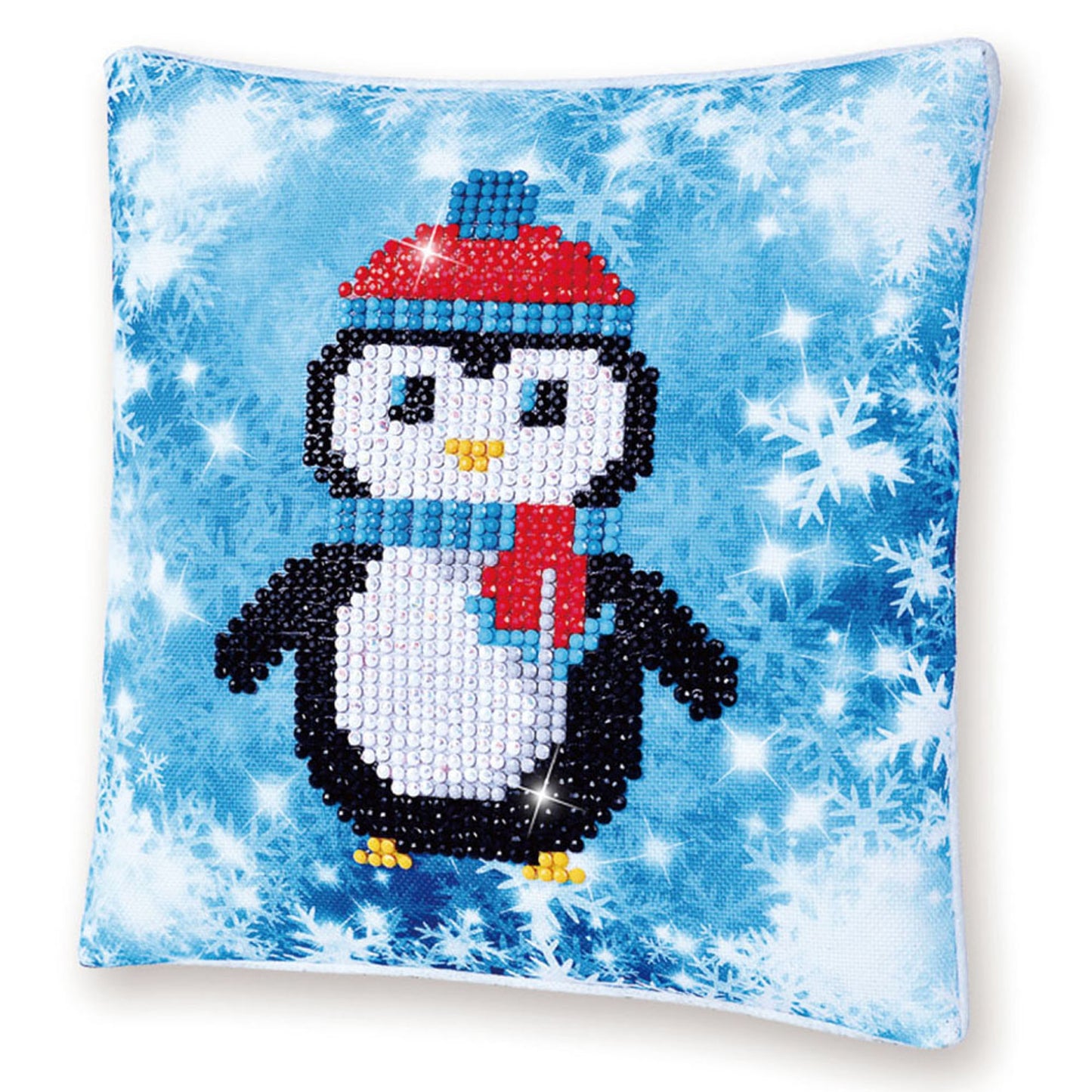 Diamond Painting Kit: Cushion: Christmas Penguin