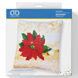 Diamond Painting Kit: Cushion: Poinsettia