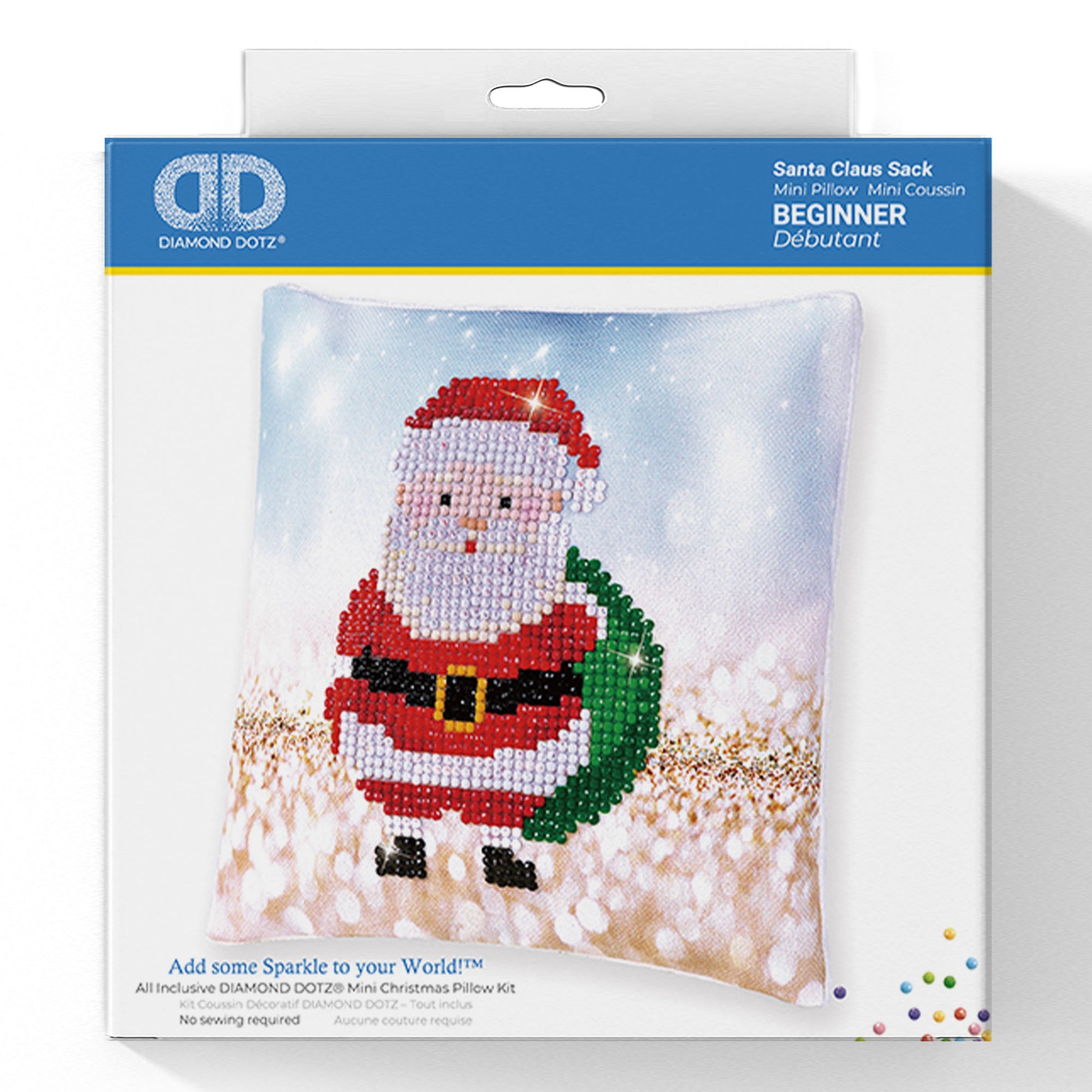 Diamond Painting Kit: Cushion: Santa Claus Sack