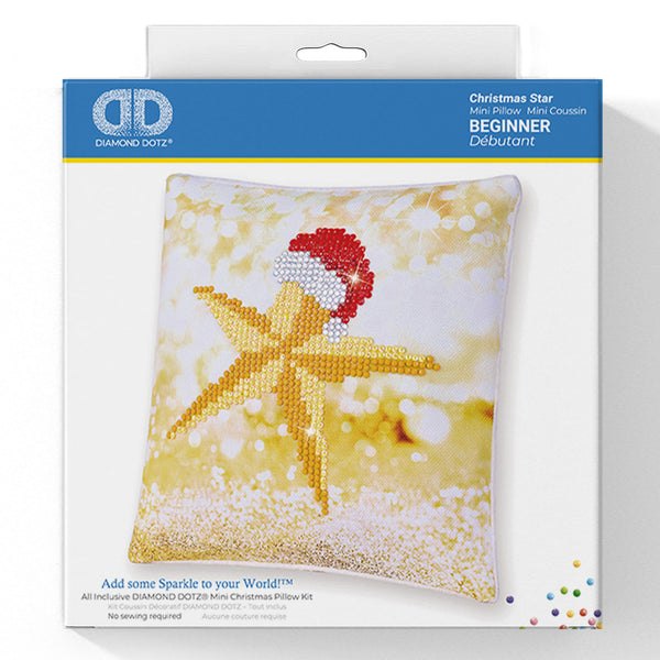 Diamond Painting Kit: Cushion: Christmas Star