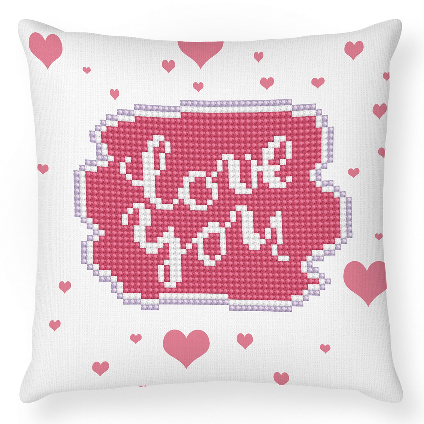 Diamond Painting Kit: Cushion: Love You