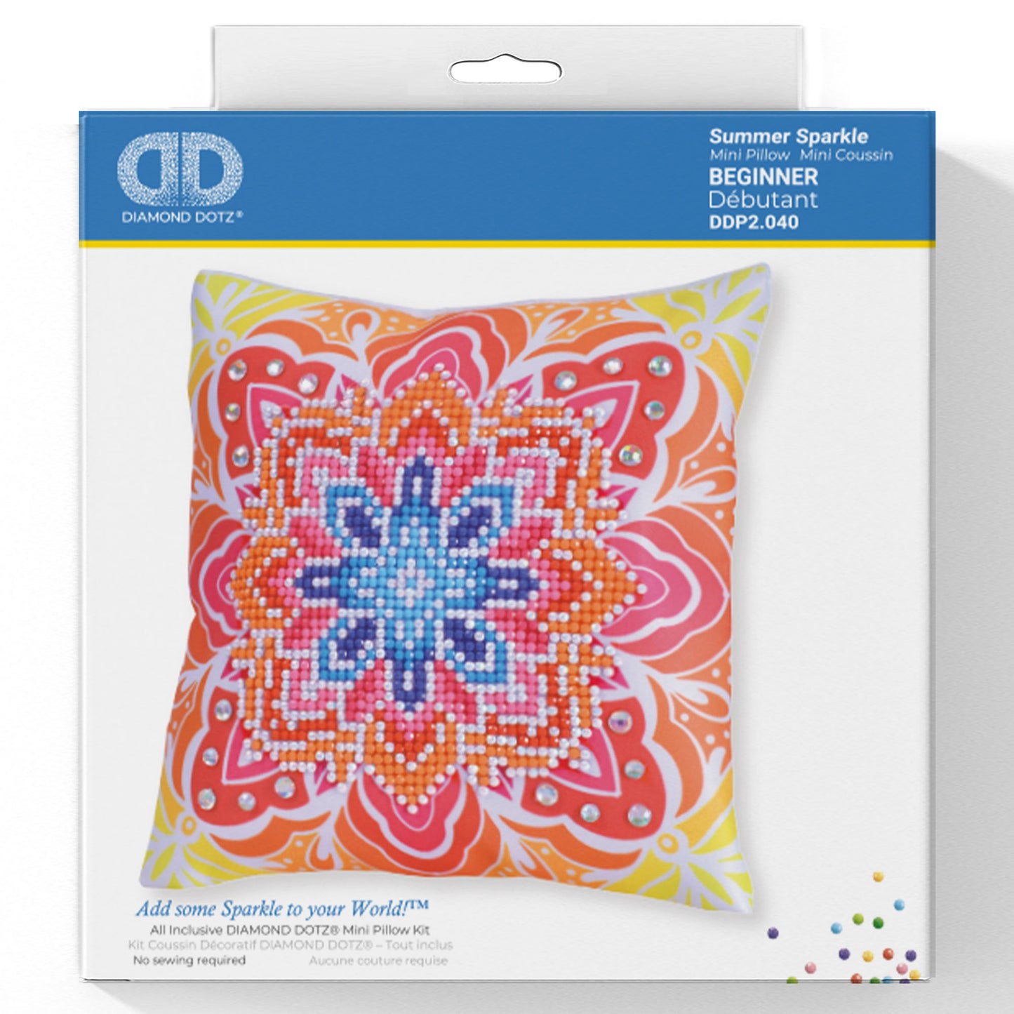 Diamond Painting Kit: Cushion: Summer Sparkle