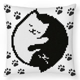 Diamond Painting Kit: Cushion: Kitty Glow