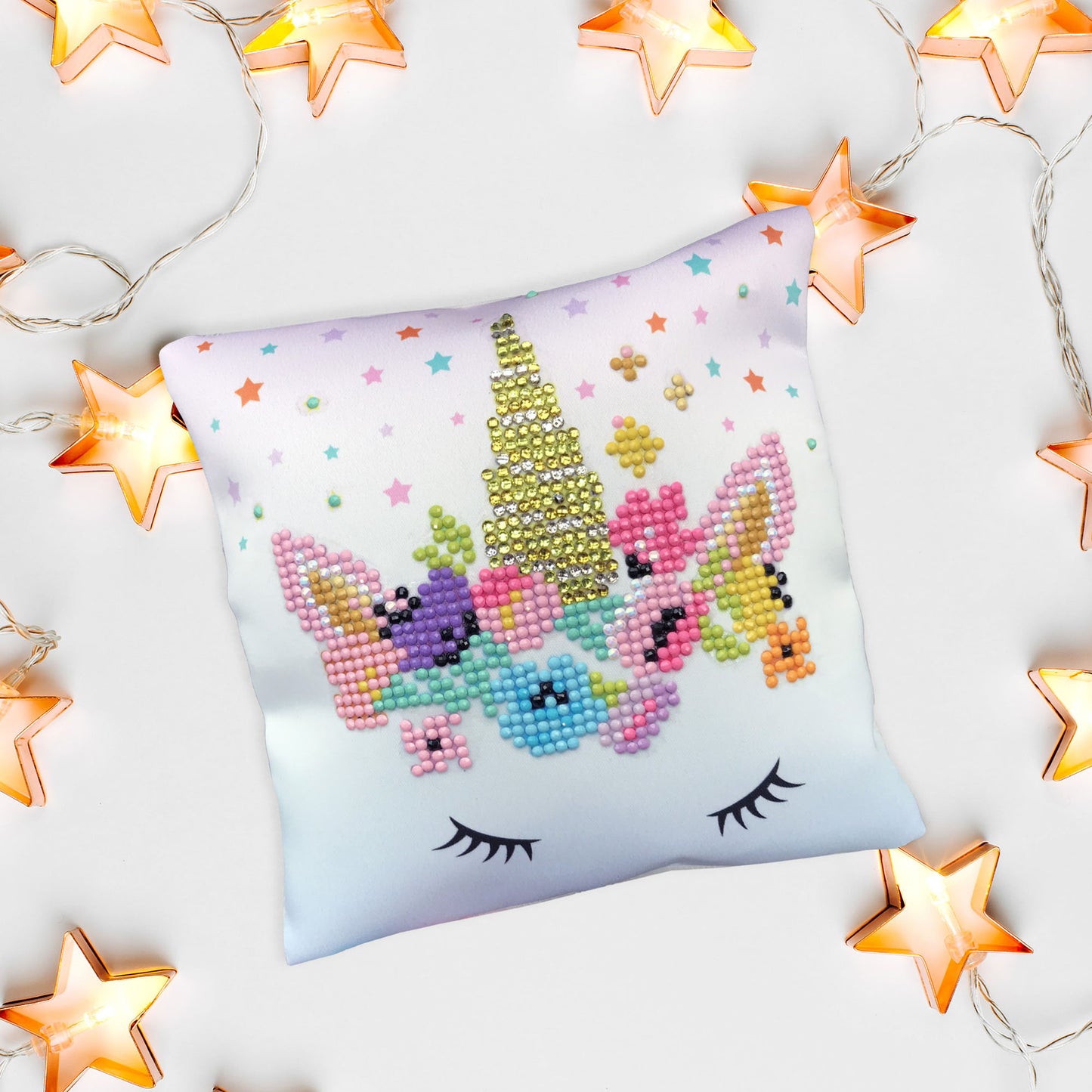 Diamond Painting Kit: Mini Pillow: Flower Crown