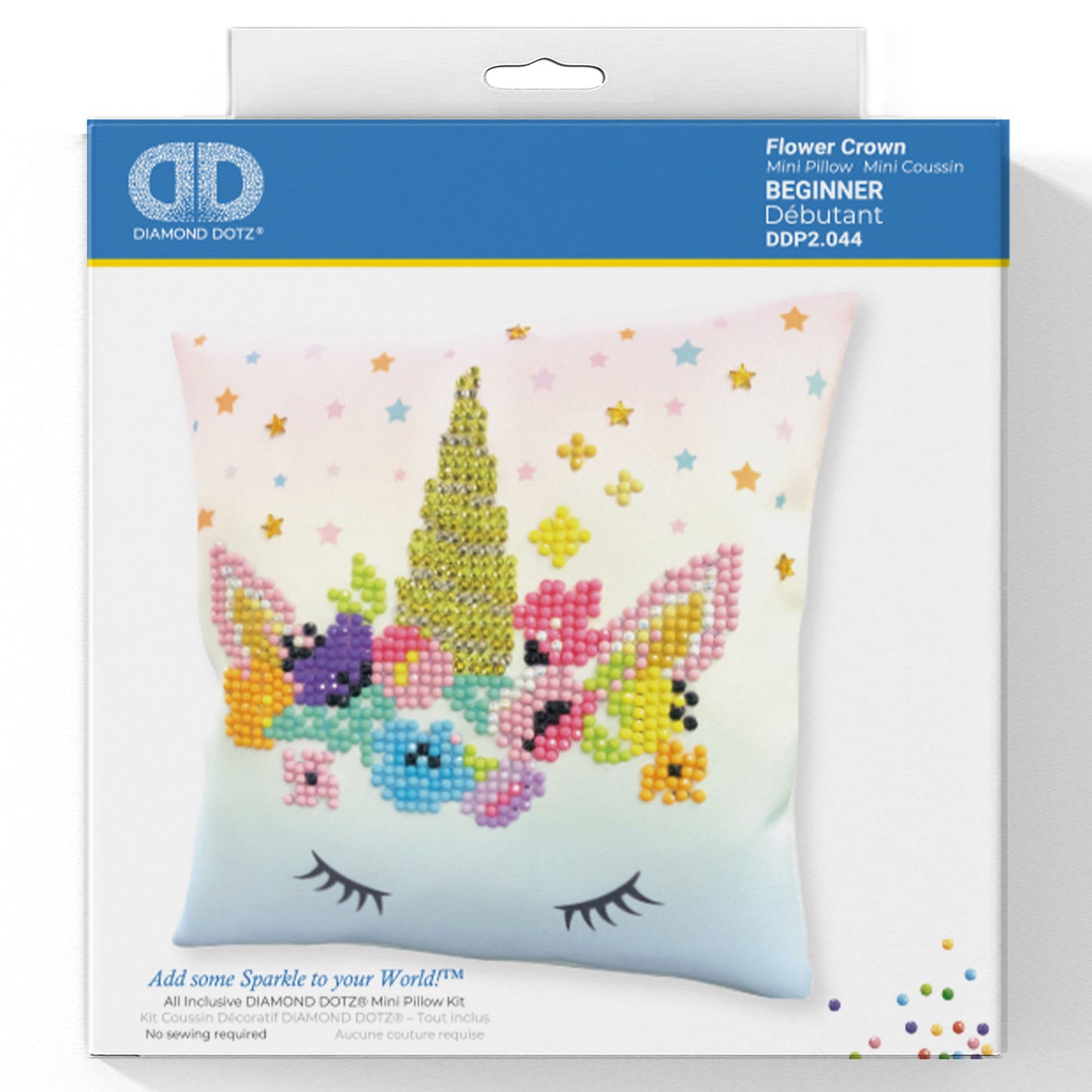 Diamond Painting Kit: Mini Pillow: Flower Crown