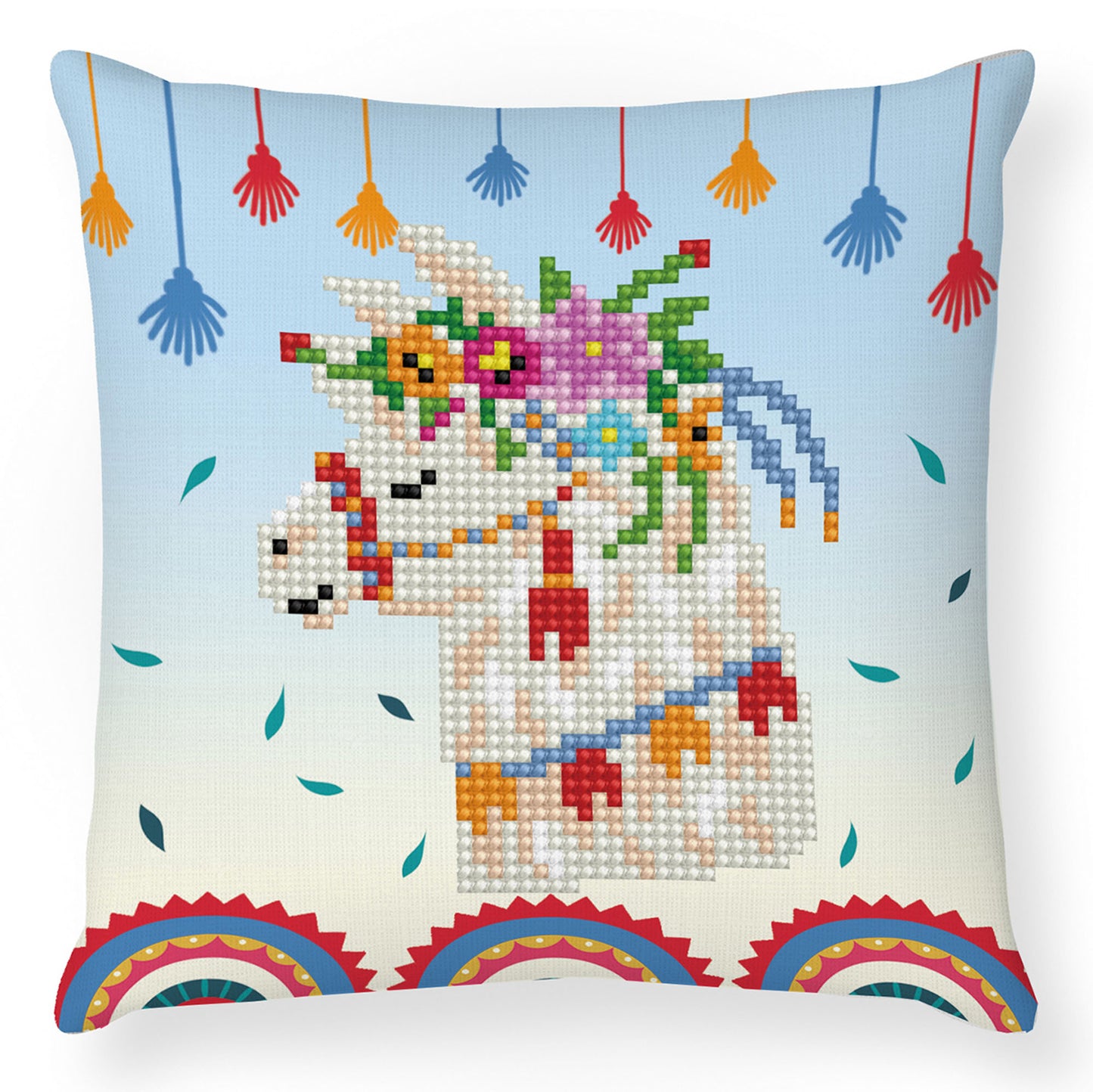 Diamond Painting Kit: Cushion: Llama Party