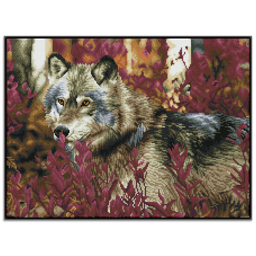 Diamond Dotz® Squares: Autumn Wolf