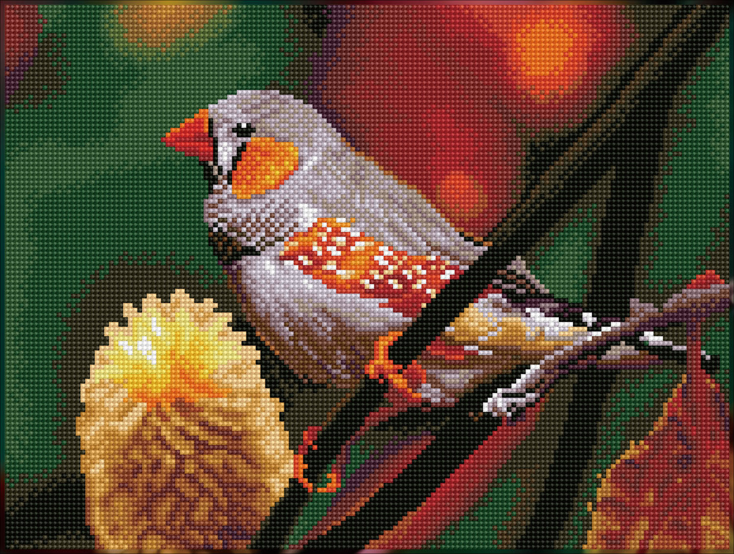 Diamond Dotz® Squares: Gouldian Finch