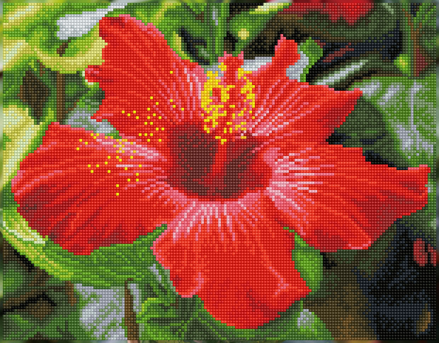 Diamond Dotz® Squares: Hibiscus In Bloom