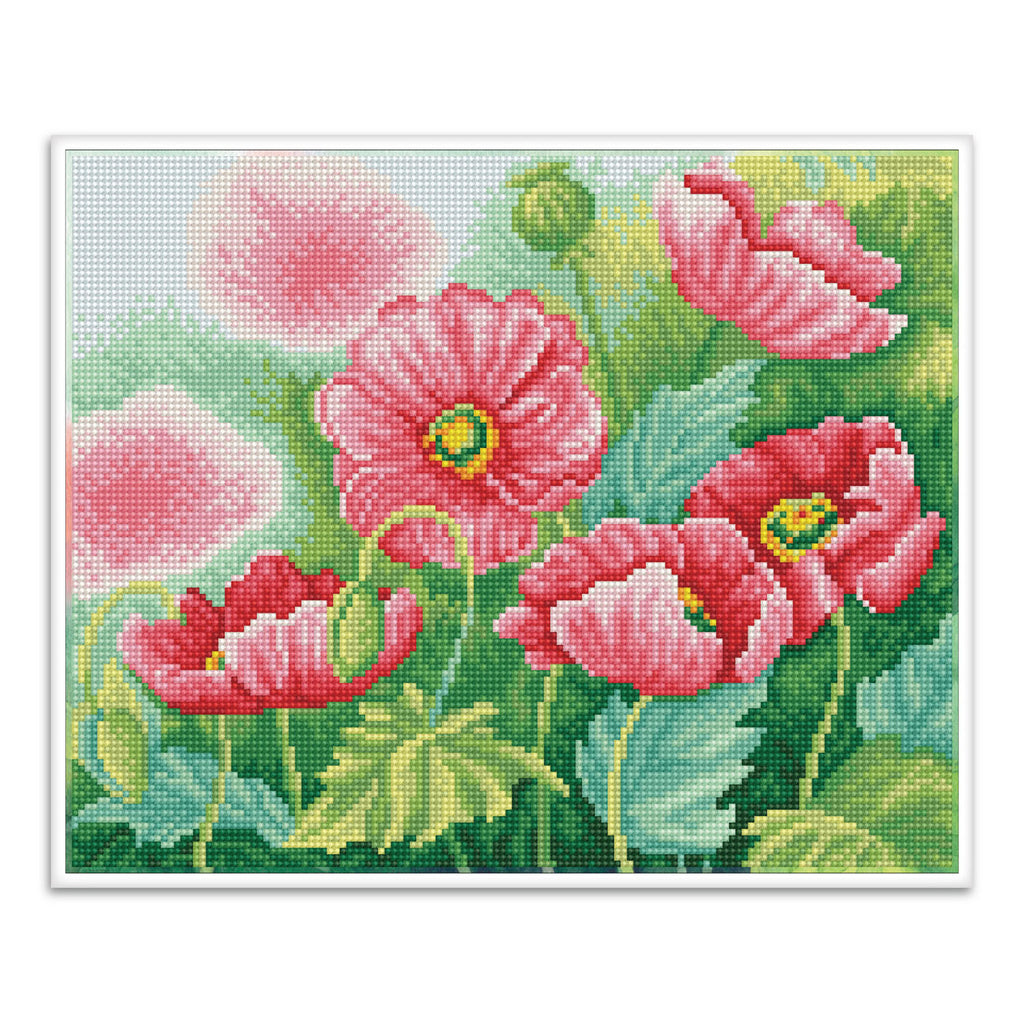 Diamond Dotz® Squares: Watercolour Poppies