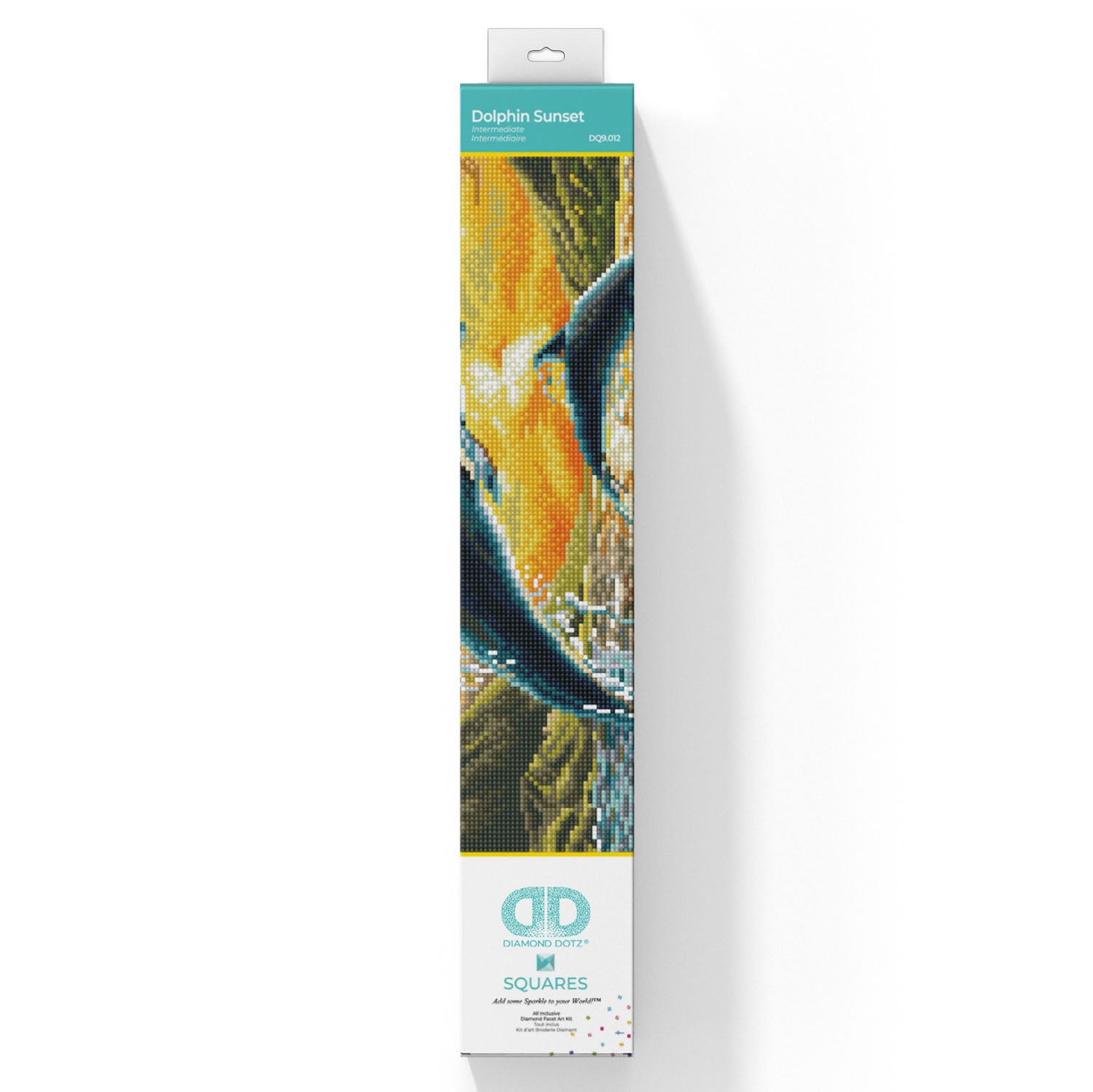 Diamond Dotz® Squares: Dolphin Sunset