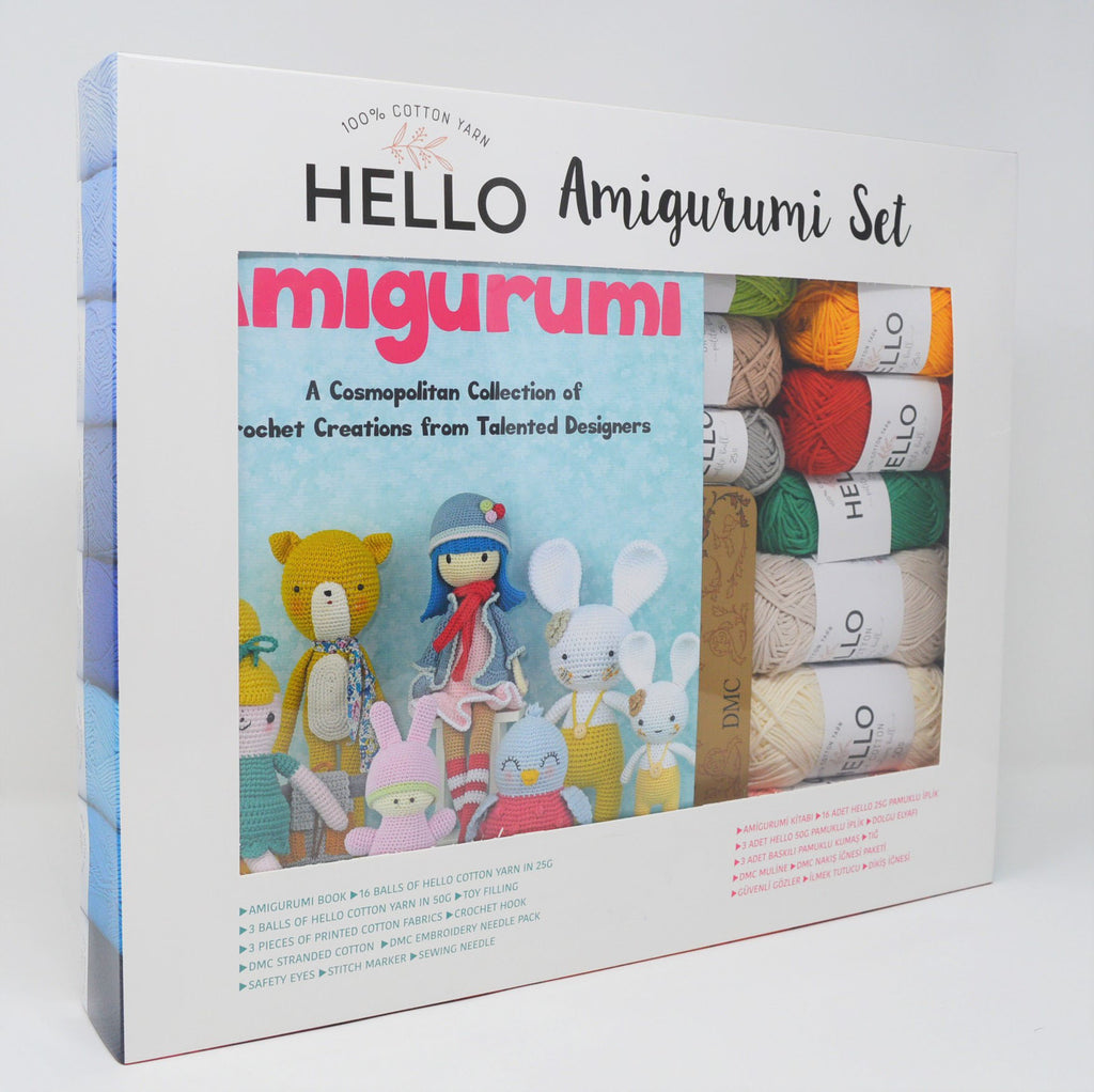 Hello Cotton Amigurumi Set (Designer Amigurumi)