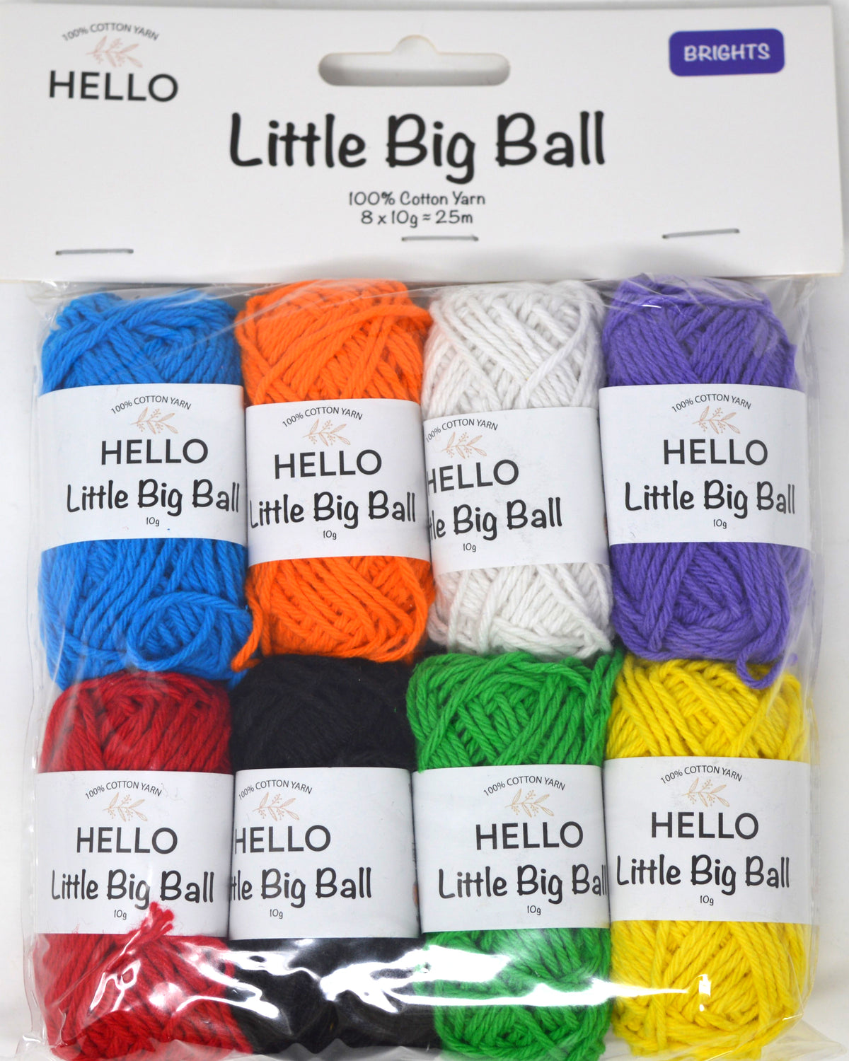 Small Bll Hello 'Little Big Ball' BRIGHTS Colour Pack - 8 x 10g Balls – Readicut