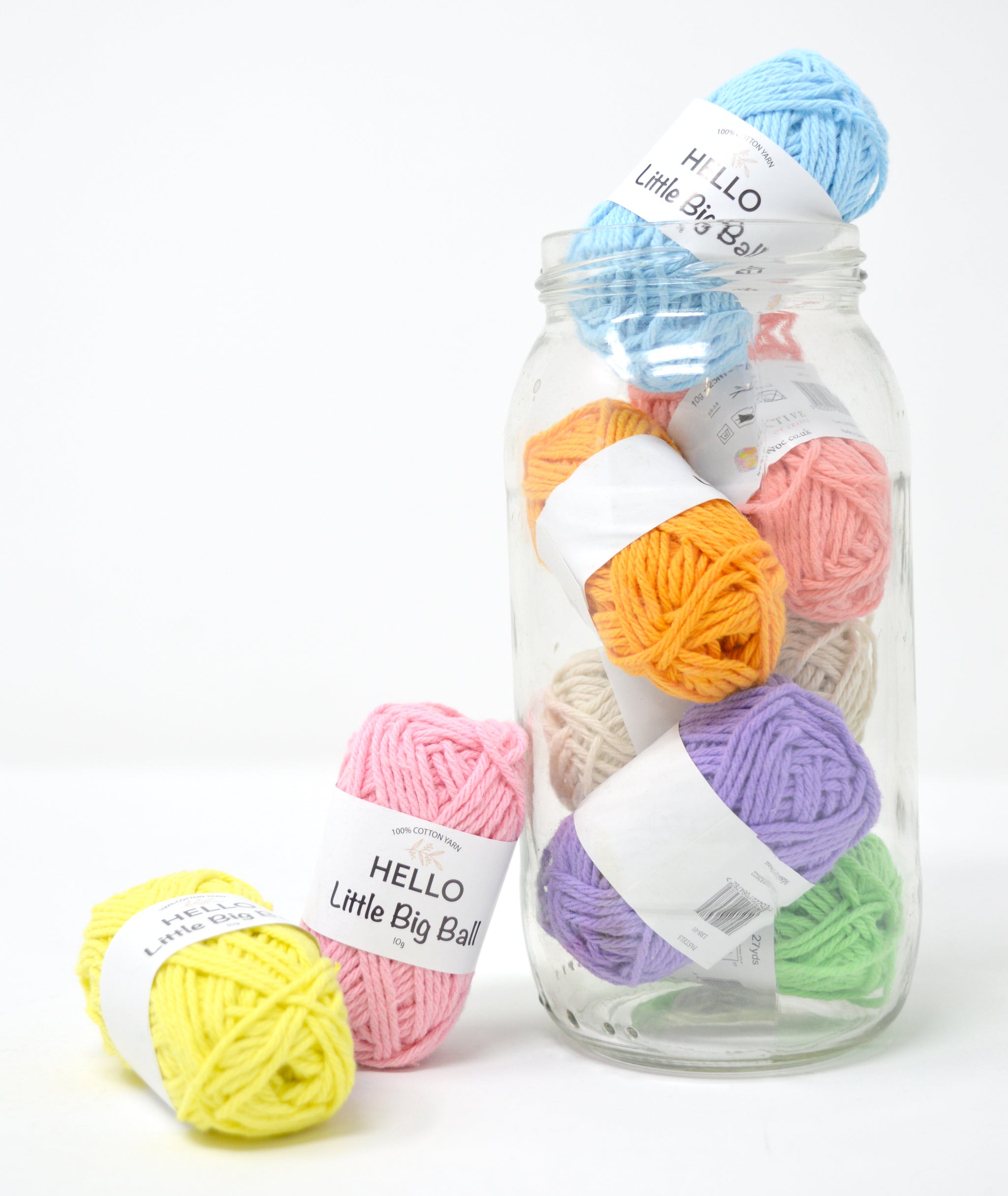 Hello 'Little Big Ball' PASTEL Colour Pack - 8 x 10g Balls