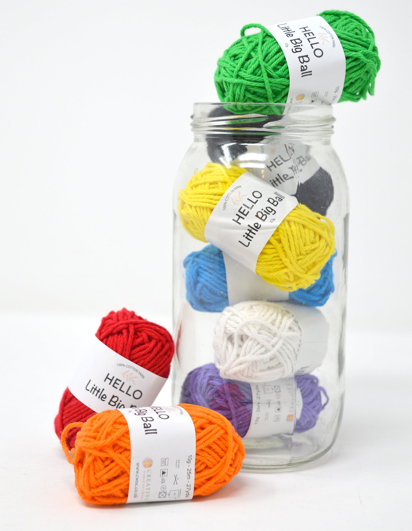 Hello 'Little Big Ball' BRIGHTS Colour Pack - 8 x 10g Balls