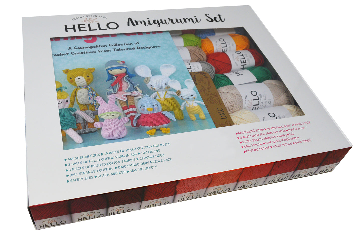 Hello Cotton Amigurumi Set (Designer Amigurumi)