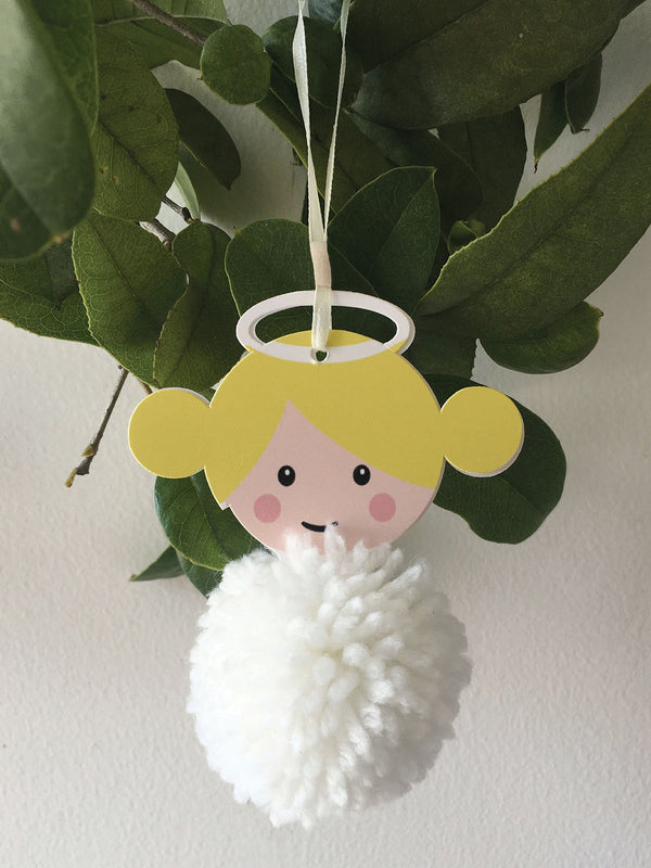 Pom Pom Decoration Kit: Christmas: Angel