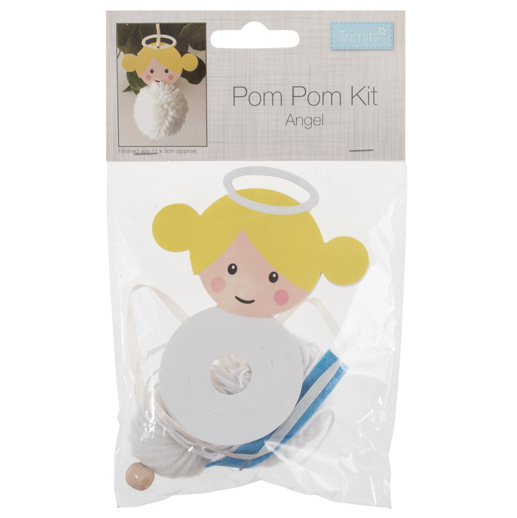 Pom Pom Decoration Kit: Christmas: Angel
