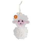 Pom Pom Decoration Kit: Sheep: Pack of 4
