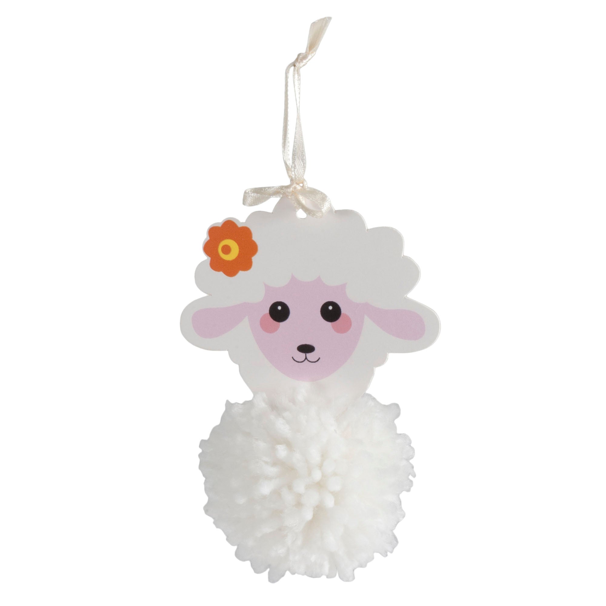 Pom Pom Decoration Kit: Sheep: Pack of 4