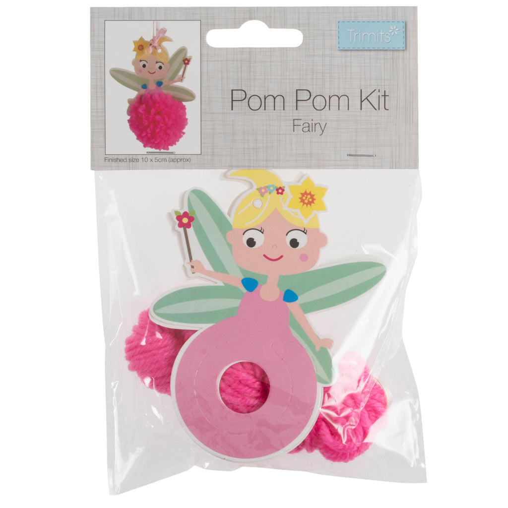 Pom Pom Decoration Kit: Fairy: Pack of 4