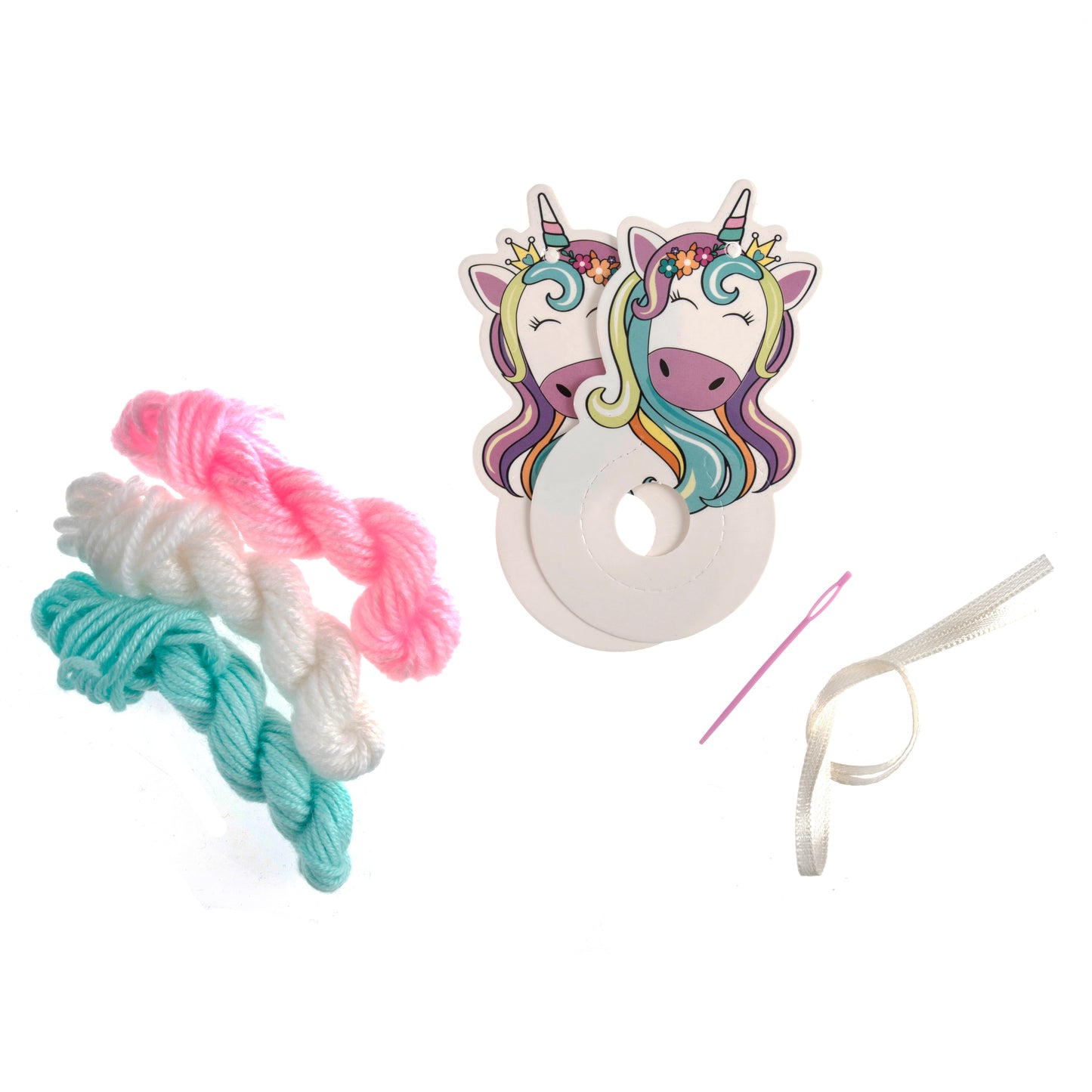 Pom Pom Decoration Kit: Unicorn: Pack of 4