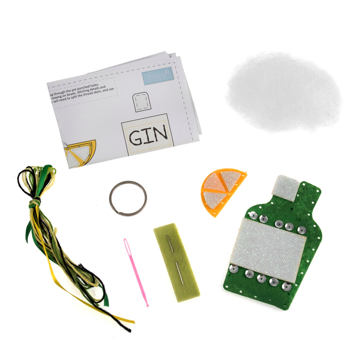 Felt Decoration Kit: Gin Bottle